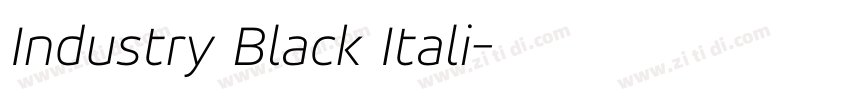 Industry Black Itali字体转换